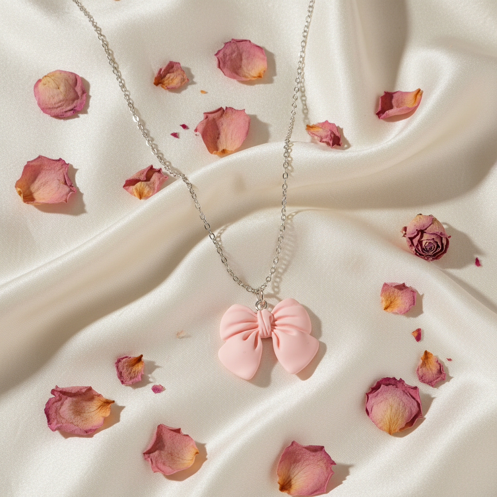 Bow Necklace – Silk
