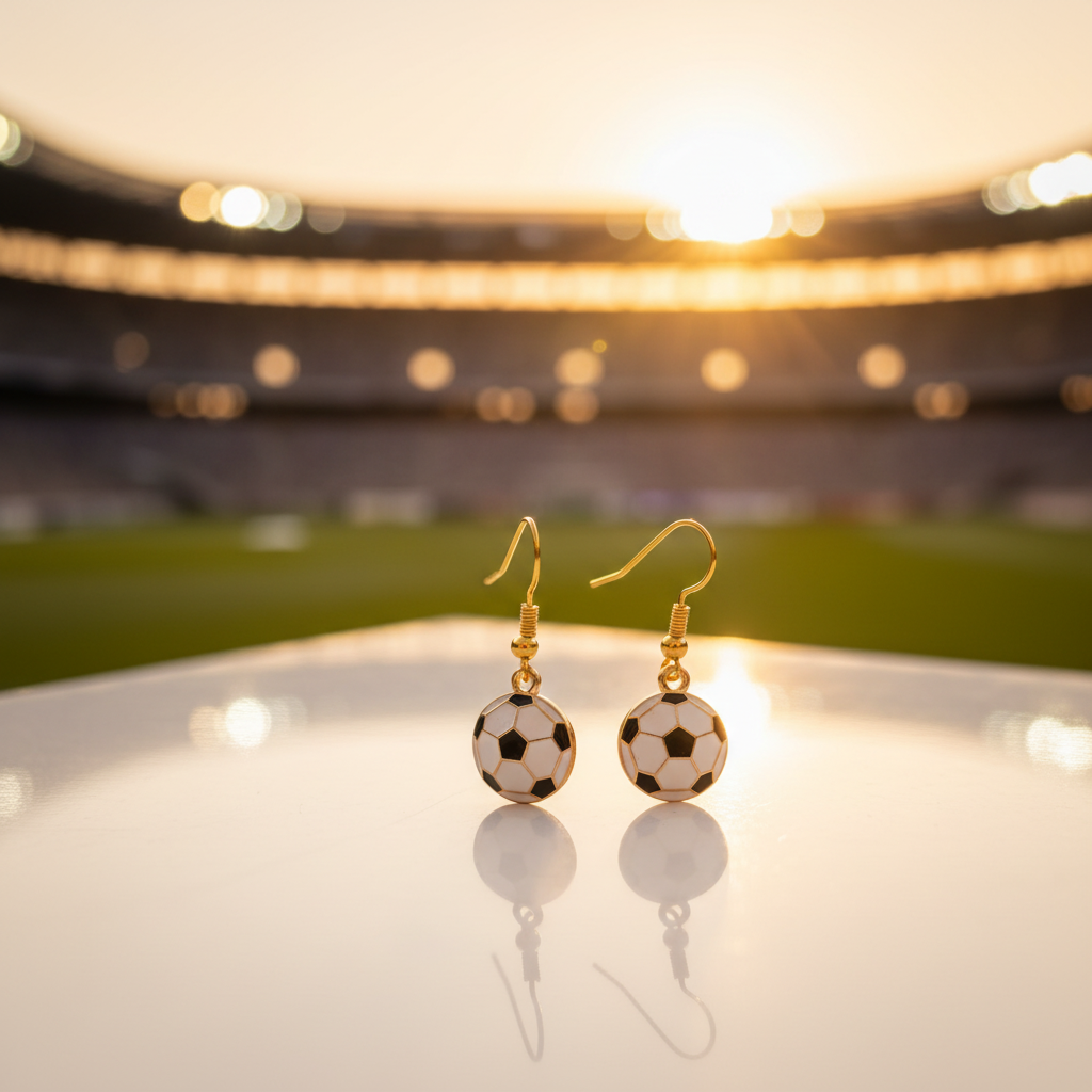 Fußball Ohrhänger – Stadion Sunset