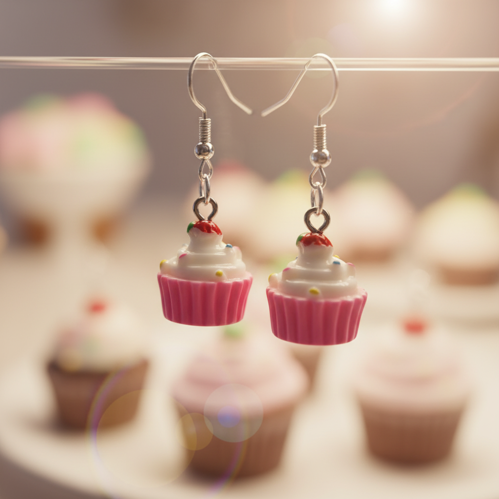 Makro mit Cupcake-Bokeh
