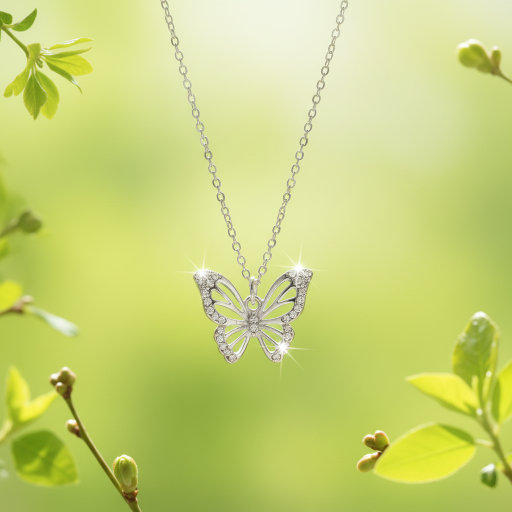 Silber Schmetterling 6