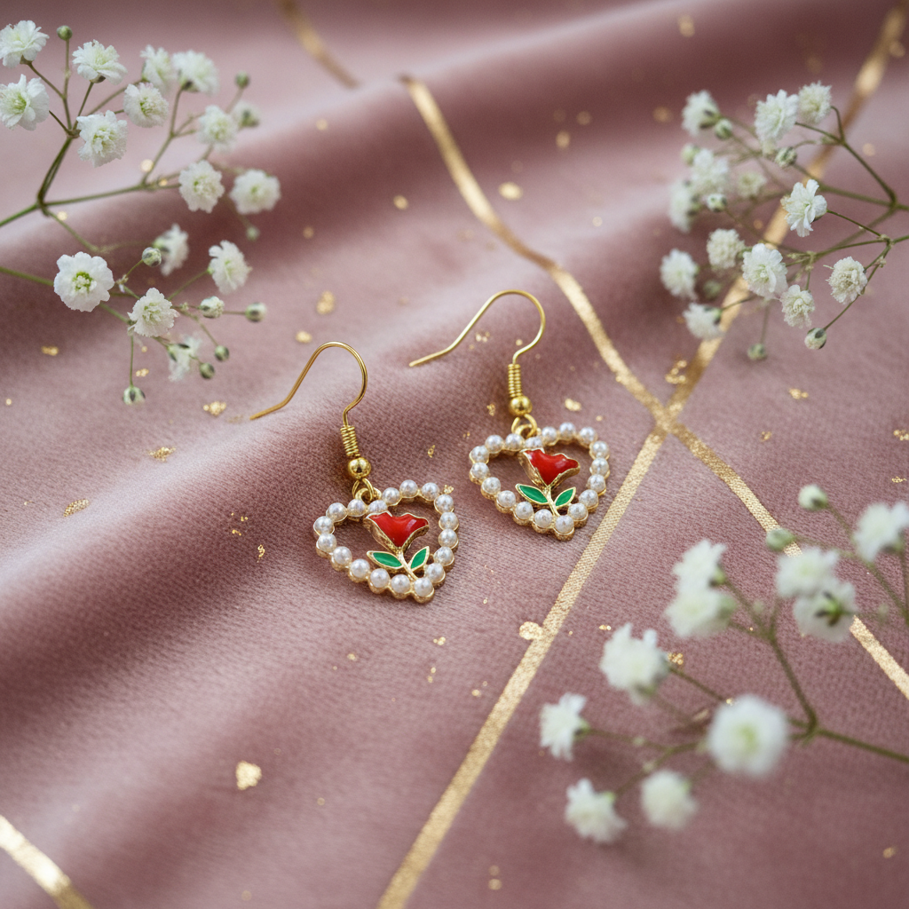 Sophisticated Styling mit Gold-Akzenten und Schleierkraut